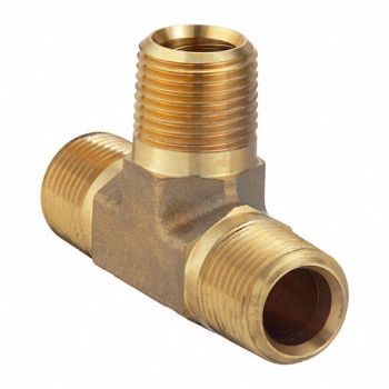 PARKER Tee Brass 1/8 in Pipe Size 3900 PSI, 60UV71