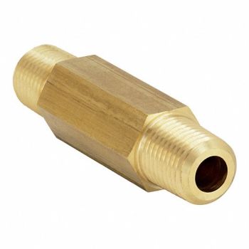 PARKER Long Nipple Brass 1/8 Pipe Size MNPTF, 60UV87