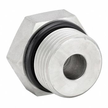 PARKER Straight Adapter Steel 5/8 x 3/4 in, 60UW17