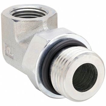 PARKER 90 Elbow Steel 3/4 in M SAE x F SAE, 60UW29