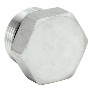 PARKER Hex Head Plug 316 SS 3/4 in Male SAE, 60UW35
