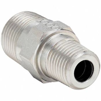 PARKER Nipple Steel 1 x 3/4 in Male BSPT, 60UW99