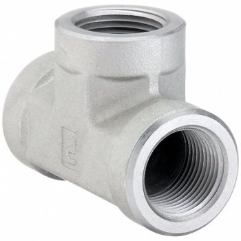 PARKER Tee Steel 2 in Pipe Size Female 1000 PSI, 60UX18