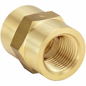 PARKER Coupling Brass 3/8 in Pipe Size FNPTF, 60UY91