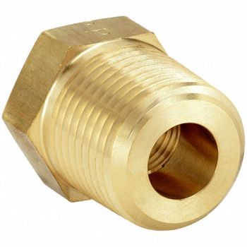 PARKER Reducing Adapter Brass 3/8 x 1/8 in, 60UZ33