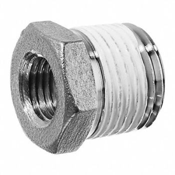 GRAINGER APPROVED Hex Bushing 316 SS 1 x 3/4 NPT, 60VK48