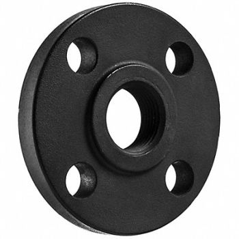 GRAINGER APPROVED Flange Steel Threaded 3/4 in Pipe Size, 60VL75