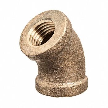 GRAINGER APPROVED 45 Elbow Brass 3/8 in FNPT Class 125, 60VN13