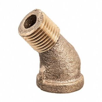 GRAINGER APPROVED 45 Street Elbow Brass 1 1/4 in NPT, 60VN15