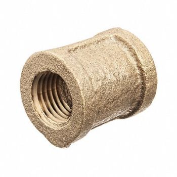 GRAINGER APPROVED Coupling Brass 4 in Pipe Size FNPT, 60VN35