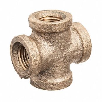 GRAINGER APPROVED Cross Brass 3 in Pipe Size Female NPT, 60VN38