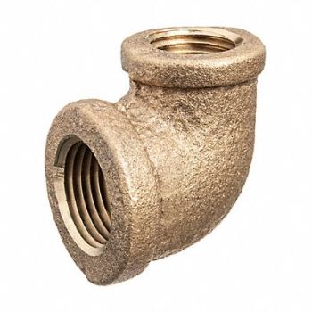 GRAINGER APPROVED 90 Elbow Reducer Brass 3/8 x 1/8 in, 60VN74
