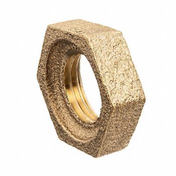 GRAINGER APPROVED Locknut Brass 1/8 in F BSPP Class 125, 60VP18