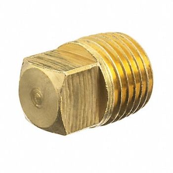 GRAINGER APPROVED Square Head Plug Brass 2 1/2 in M BSPT, 60VR21