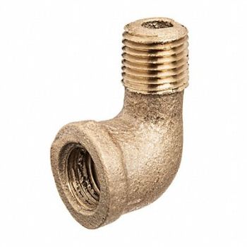 GRAINGER APPROVED 90 Street Elbow Brass 3 in MNPT x FNPT, 60VR45