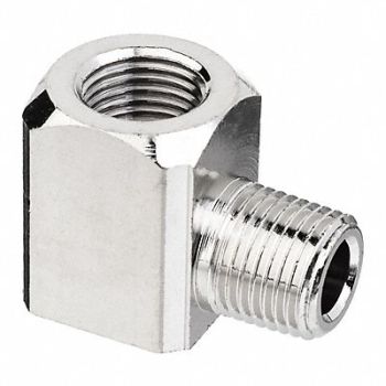 GRAINGER APPROVED 90 Elbow Adapter Brass 3/8 in NPTF, 60VT86