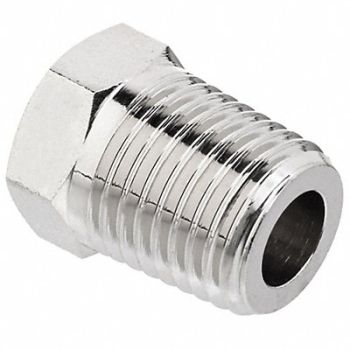 GRAINGER APPROVED Hex Bushing Brass 3/8 x 1/8 in NPTF, 60VU05