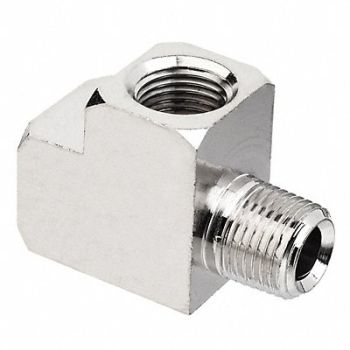 GRAINGER APPROVED Run Tee Nickel-Plated Brass 3/8 in, 60VU30