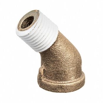 GRAINGER APPROVED 45 Street Elbow Brass 3/8 in NPT, 60VU42