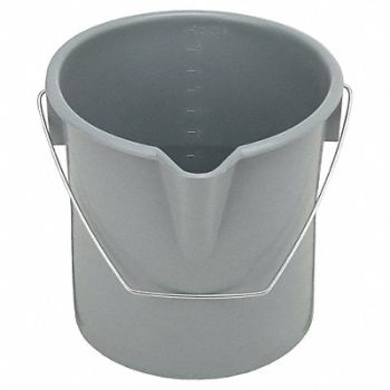 SKILCRAFT Bucket 2 1/2 gal Gray, 60VY41