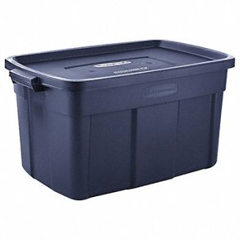 RUBBERMAID StgeTote DkIndigoMetallic Solid Lin LDPE, 60VZ22