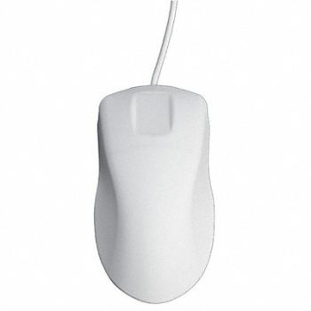 TG3 ELECTRONICS Mouse 6 ft L Cable White 1 in H, 60WA79
