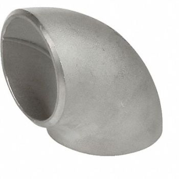 GRAINGER APPROVED 90 Long Radius Elbow 304 SS 6 in, 60WL76