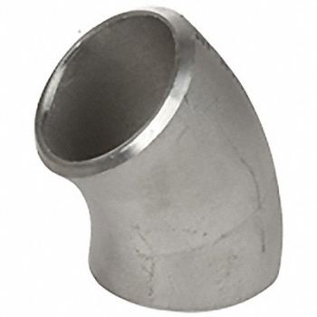 GRAINGER APPROVED 45 Long Radius Elbow 316 SS 6 in, 60WR37