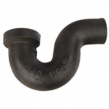 GRAINGER APPROVED Tapped P-Trap Cast Iron 2 in Socket, 60WY04