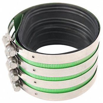 GRAINGER APPROVED Coupling SS 3 in Pipe Size Black, 60XA34