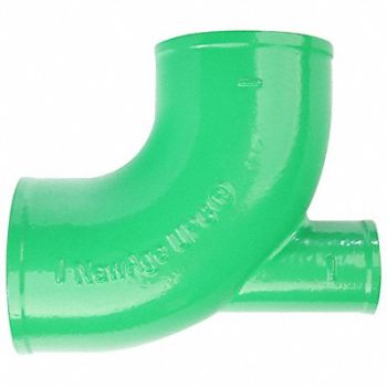GRAINGER APPROVED 90 Bend Cast Iron 4 in Pipe Size Socket, 60XA59