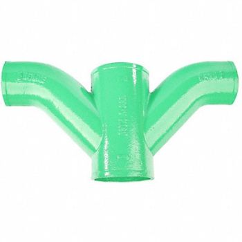 GRAINGER APPROVED Double Combination Wye 45 Cast Iron 4, 60XD05