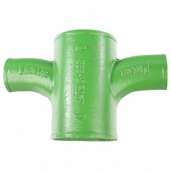 GRAINGER APPROVED Sanitary Cross Cast Iron 8 in Socket, 60XD16