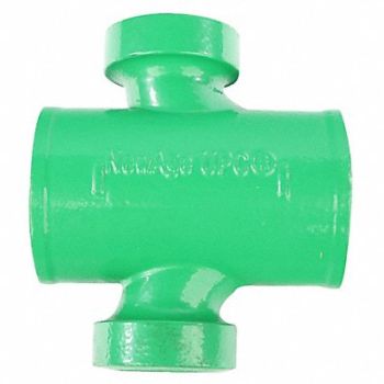 GRAINGER APPROVED Sanitary Cross Socket 4 x 4 x 2 x 2 in, 60XD23