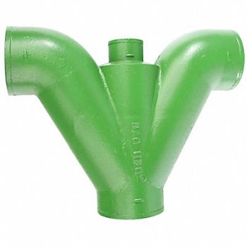 GRAINGER APPROVED Figure Five Cast Iron 4 x 4 x 3 x 4 in, 60XD94