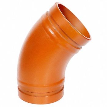 GRUVLOK 45 Long Radius Elbow Ductile Iron 4 in, 60XP35