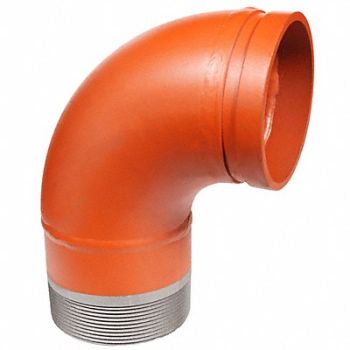 GRUVLOK 90 Elbow Adapter Ductile Iron 2 in, 60XP53