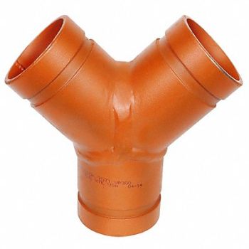 GRUVLOK Wye Galvanized Ductile Iron 4 Grooved, 60XT65