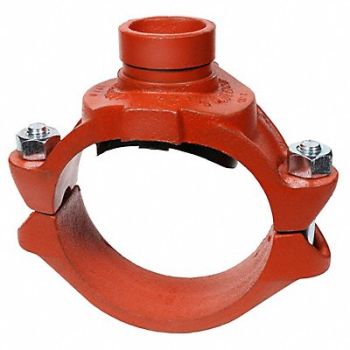 GRAINGER APPROVED Clamp Ductile Iron 8 x 4 x 4 in Grooved, 2XEZ4