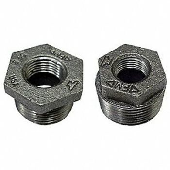 ANVIL Hex Bushing Malleable Iron 1 x 1/2 in, 25CG62