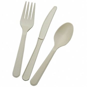 ABILITY ONE Disp Cutlery Set White Med Weight PK400, 60YF62