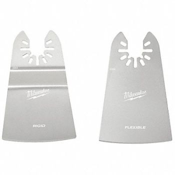 MILWAUKEE OscillatingScraperBlade 3 7/16 L 2 W PK2, 60YT52
