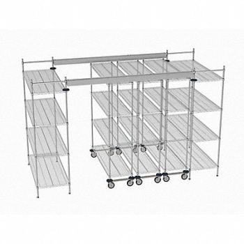 METRO Overhead Track Shelving Complete Kit, 60YV92