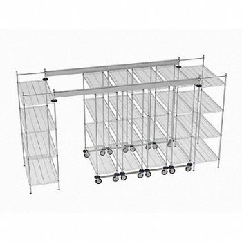 METRO Overhead Track Shelving Complete Kit, 60YV93