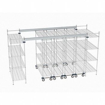 METRO Overhead Track Shelving Complete Kit, 60YV94