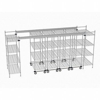 METRO Overhead Track Shelving Complete Kit, 60YV95