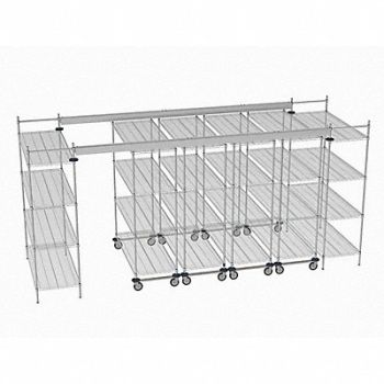 METRO Overhead Track Shelving Complete Kit, 60YV96