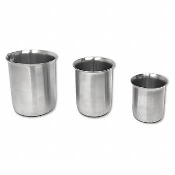SCIENTIFIC LABWARES Griffin Beakers Stainless Steel 500mL, 616J29