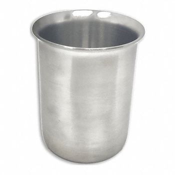 SCIENTIFIC LABWARES Steel Beakers with Rim Low Form 250mL, 616J47
