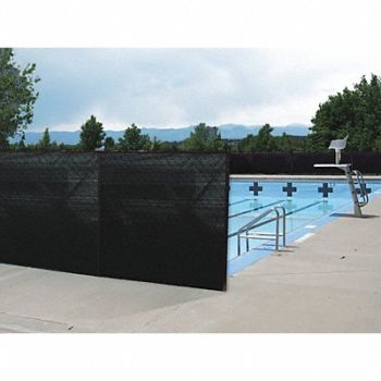 JAYDEE BOEN Priv Netting Blk Reinf Grmt 6ftX50 ft, 616L43